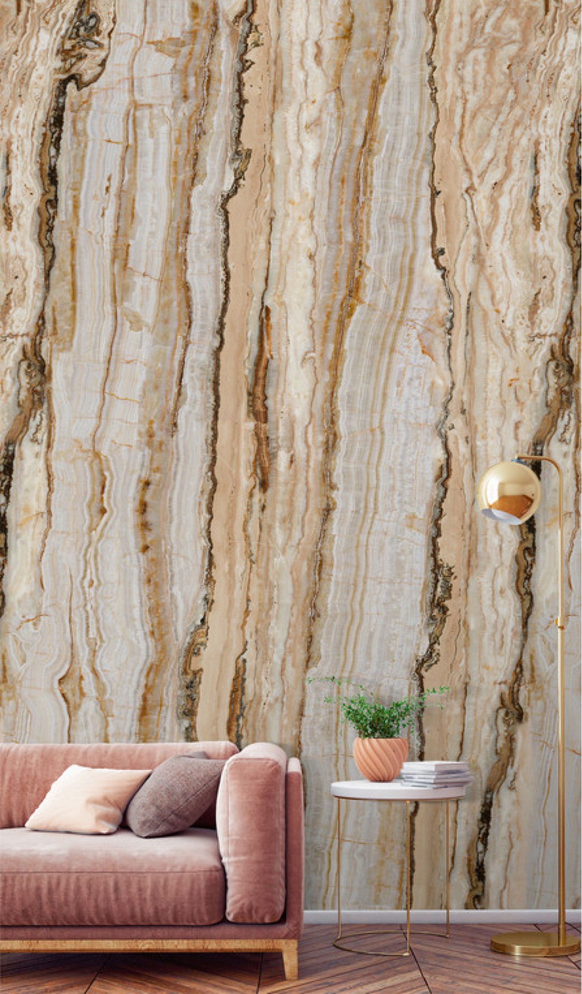 One Roll One Motif A50801 Vertical Marble
